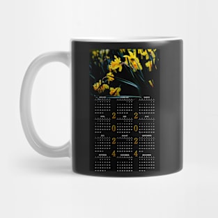 Daffodil Blooms • 2024 Year-at-a-glance Calendar Mug